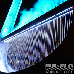 Water Fountain With Blue Lighting